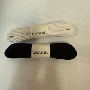 CHANEL Classic Black and White Laces